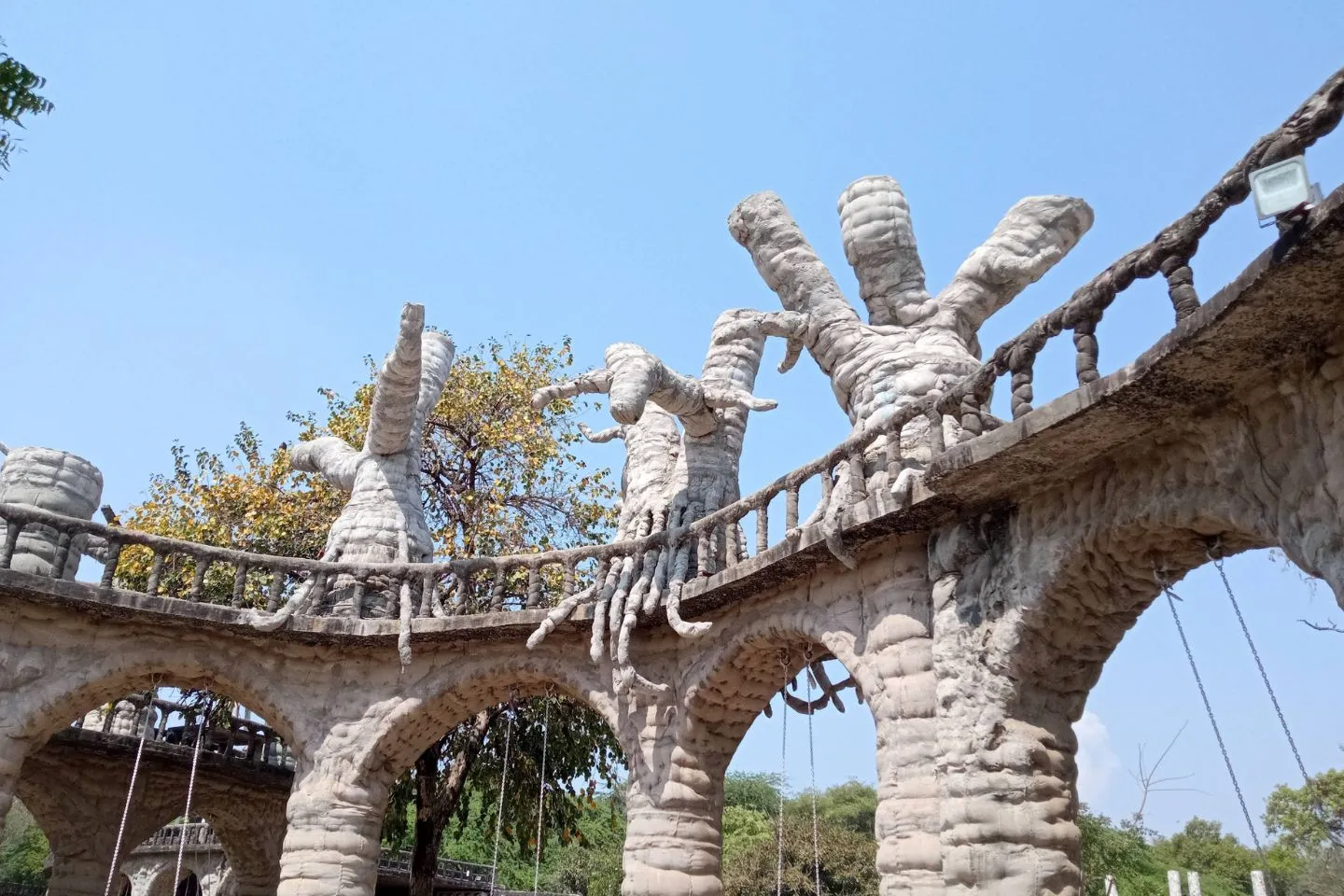 Rock Garden Chandigarh folk art Nek Chand waste materials sculpture